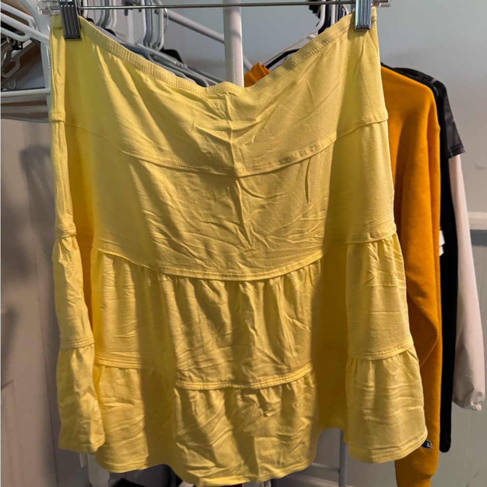 Sophie Max Lemon Yellow Skirt